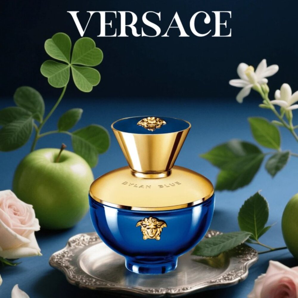 Versace Dylan Blue Pour Femme Eau De Parfum for Women 3.4 oz - BNIB - Picture 2 of 7